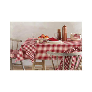 Walton & Co Red Gingham Tablecloth